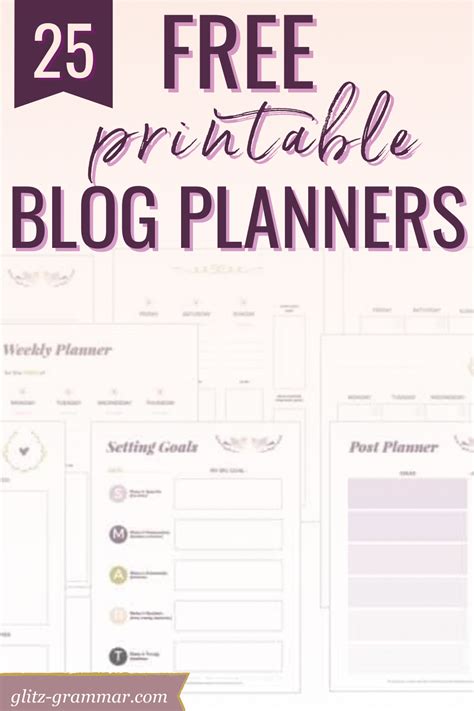 printable blog planners updated    blog planner