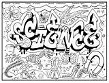 Science Coloring Pages Graffiti Sheets Chemistry Lab Technology School Cover Printable Kids Scientist Middle Color Mad Drawing Cool Drawings Para sketch template