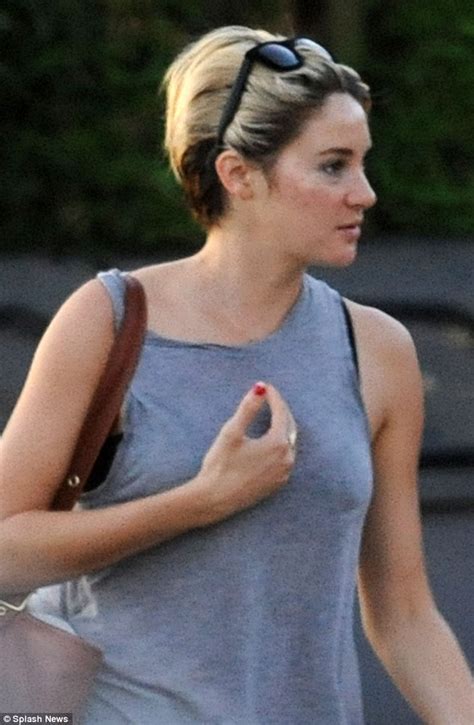 shailene woodley exposes much darker roots as she dons tiny shorts for dinner with friends