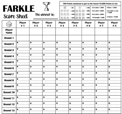 printable farkle score card printable word searches