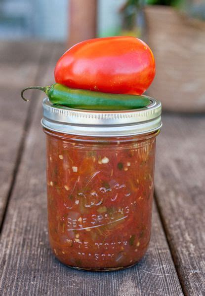 tomato salsa  canning recipe canning tomato salsa