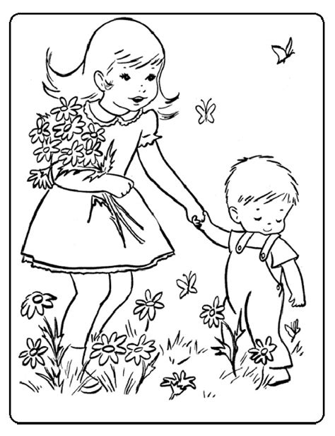 spring theme coloring pages  kids preschool  kindergarten