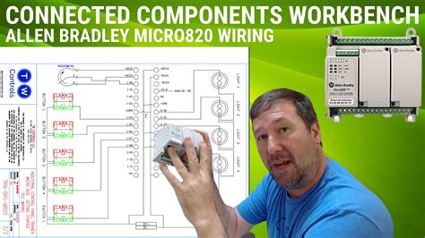 wire allen bradley micro plc inputs  outputs youtube