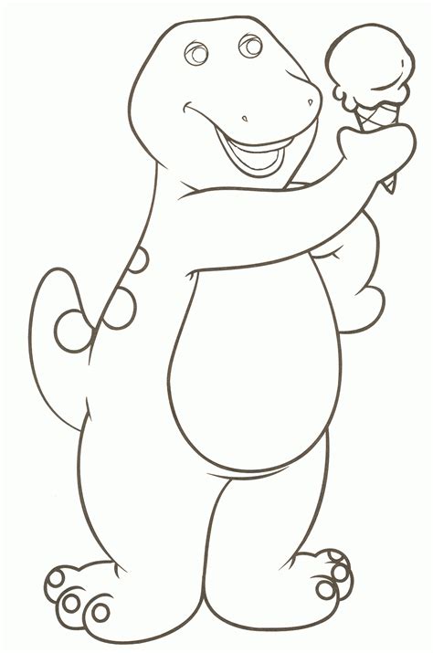 barney birthday pictures  printable barney coloring pages