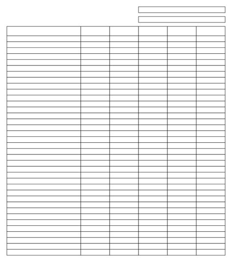 blank table templates printable form templates  letter