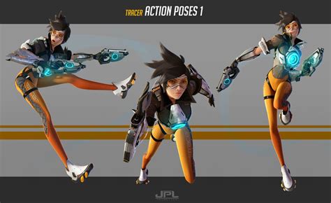 overwatch tracer action poses kevin lumoindong action poses