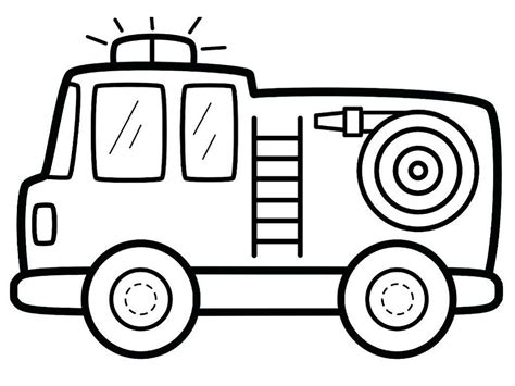 cute fire truck coloring page  printable coloring pages  kids