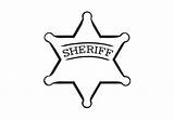 Badge Sheriff Clip Clipart Star Coloring Badges Deputy Cliparts Cowboy Sheriffs Print Color Pages Library Sheet Western Wall Colouring Clipartbest sketch template
