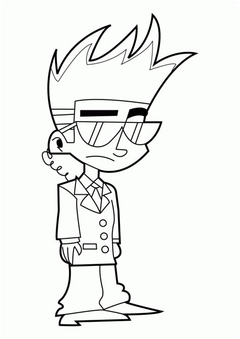 johnny test coloring pages coloring home