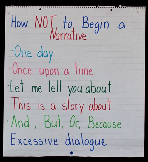 narrative writing lessons narrative writing lessons elementary