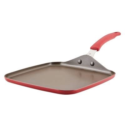 rachael ray cook create aluminum nonstick square stovetop griddle pan