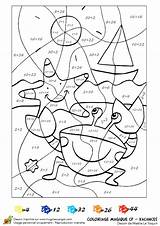 Magique Cp Maths Crabe Coloriages Ce1 Code Gratuit Additions épinglé Lois Cm2 Chiffres sketch template