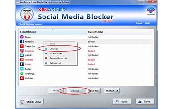XenArmor Social Media Blocker screenshot #3