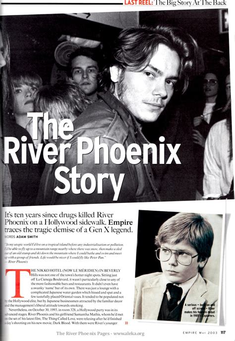 The River Phoenix Pages Articles Scans Hitkrant