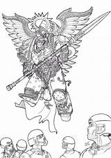 Warhammer 40k Coloring Space Marine Wh40k Pages Drawing Angels Deviantart Marines Acidcow Pl sketch template