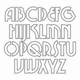Printable Stencils Letter Templates Letters Cut Alphabet Print Printablee Via sketch template