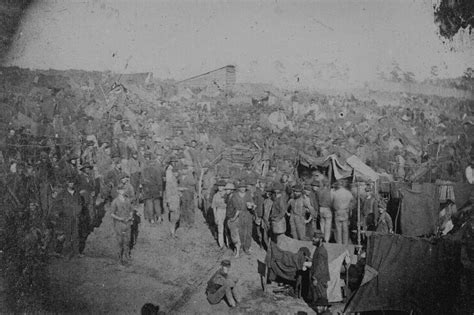 union prisoners   andersonville camp