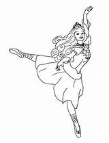 Coloring Pages Barbie Dance Dancing Ballet Kids Print Ballroom Color Toe Printable Getcolorings Button Through sketch template