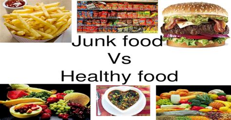 junk food  healthy food