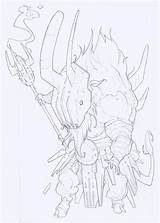Concept Kings Wrath Character Drawing sketch template