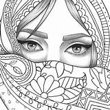 Mandalas Zentangle Sheets Coloriage Adulte Pintar Faces ürünün Satıcısı sketch template