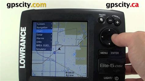 lowrance elite  dsi video manual adjust  track waypoint  route view youtube