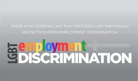 Lgbt Employment Discrimination Laws Infographic Visualistan