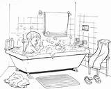 Badezimmer Ausdrucken Ausmalen Ausmalbilder Ausmalbild Malvorlage Malvorlagen sketch template