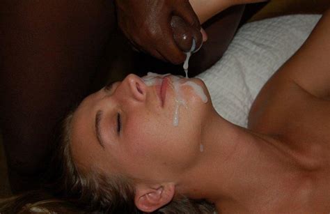 a load of black jizz on a wifes face interracial pictures