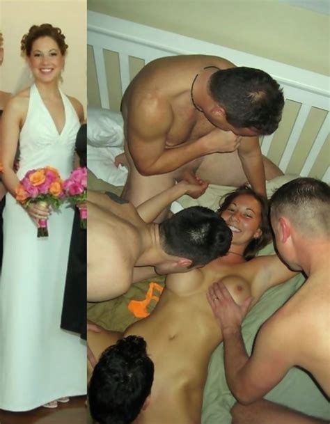 Real Amateur Newly Wed Wives Get Naughty In Their Wedding