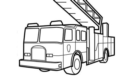 fire truck outline coloring page fire truck coloring pages