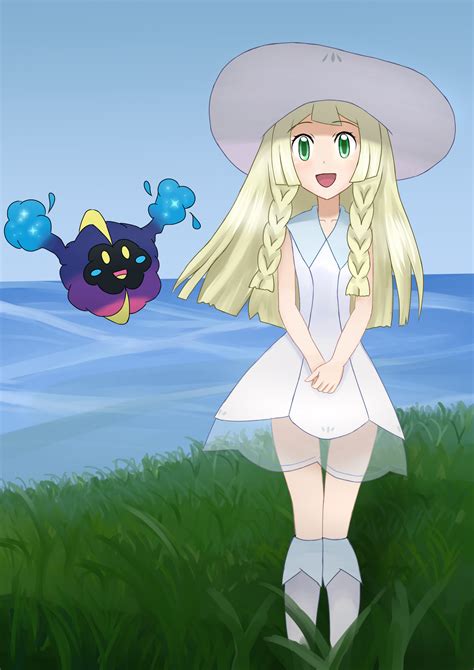 Lillie And Cosmog Pokemon Sun And Moon By Weresdrim On