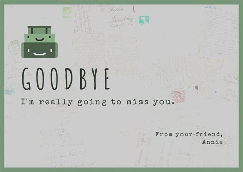 printable farewell card templates  personalize  canva