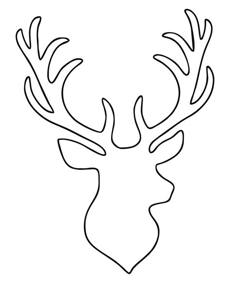 images  printable reindeer patterns  printable reindeer