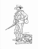 Confederate Soldier Drawing Getdrawings sketch template