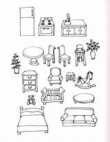 Dollhouse Drawing sketch template