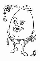 Dumpty Humpty Coloring sketch template