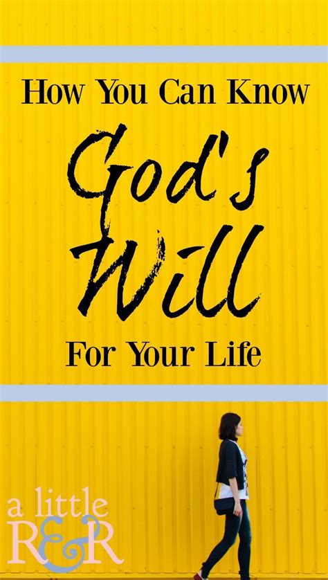How To Find God S Will For Your Life Knowing God How To Know