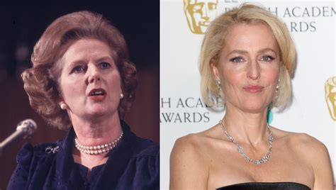 gillian anderson looks so much like margaret thatcher in