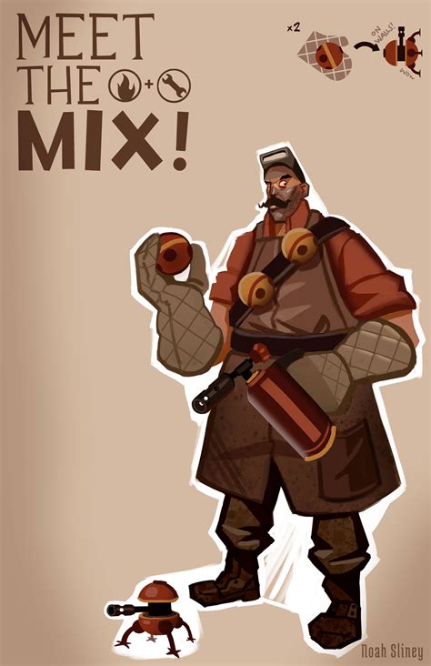meet  mix pyro engineer character concept tf