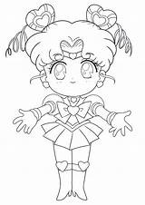Chibi Sailor Moon Line Coloring Pages Coloriage Deviantart Jackowcastillo Manga Imprimer Sketch Drawings Template Anime sketch template