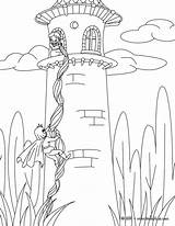 Rapunzel Coloring Grimm Pages Tale Fairy Tales Zum Ausmalen Hellokids Print Color Para Colorear sketch template