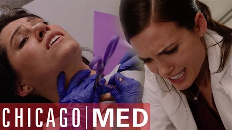 dr manning performs  drastic procedure chicago med youtube