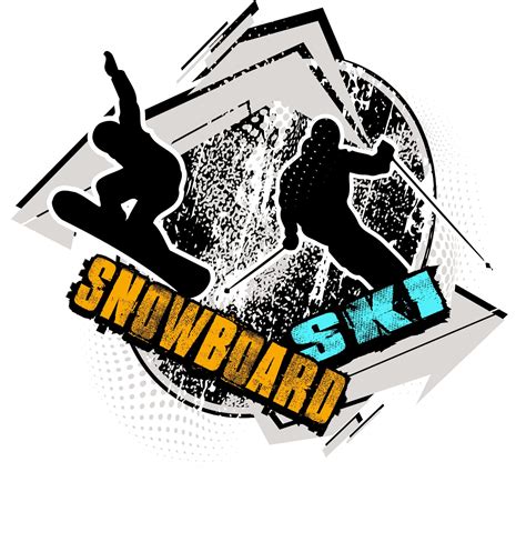snowboard  ski  shirt vector logo design  print urartstudio
