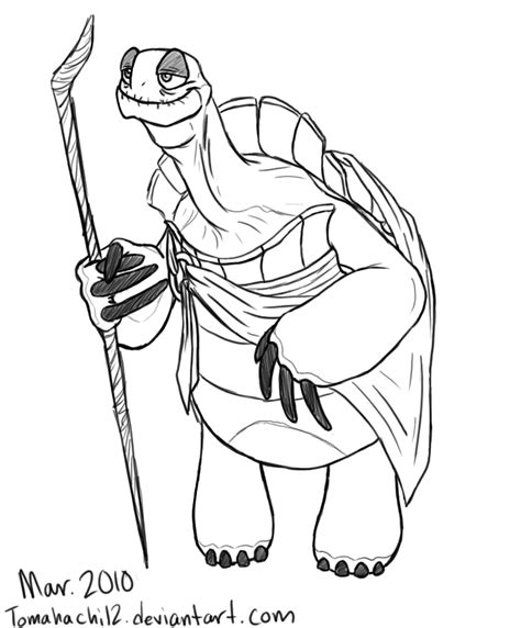 master oogway kung fu panda coloring pages dont   love