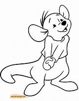 Pooh Winnie Roo Disneyclips Kanga Canguro Piglet sketch template