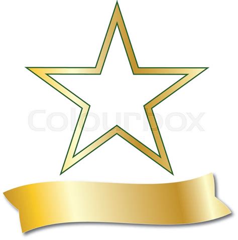 gold star stock vector colourbox