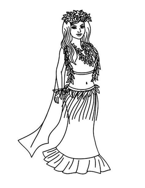 hula girl coloring pages  kids coloring sky hula girl coloring