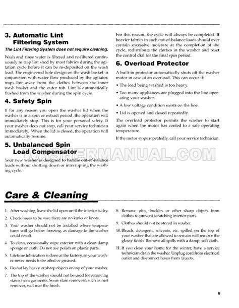 maytag pavaww top load washing machine users guide