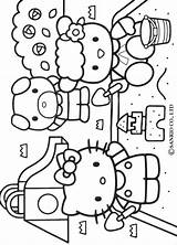 Hello Coloring Pages Kitty Friends Kity Colouring Popular sketch template